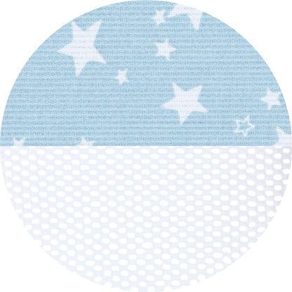 babybay reunapehmuste Mesh-Piqué Beere tähdet valkoinen, Maxi, Boxspring, Comfort ja Comfort Plus
