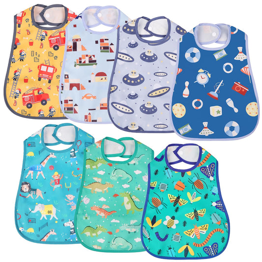 Aolso söögipõlled veekindlad 7 tk, bandana, taskuga, 36 x 26,5 cm, 0+