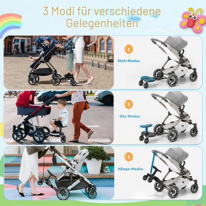 BugyKido universaalne istmega seisulaud lapsevankrile, kuni 25 kg