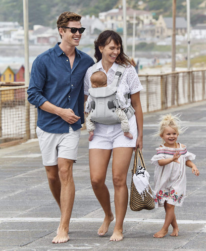 BabyBjörn Baby Carrier One Air kõhukott, 3D Mesh, hõbedane