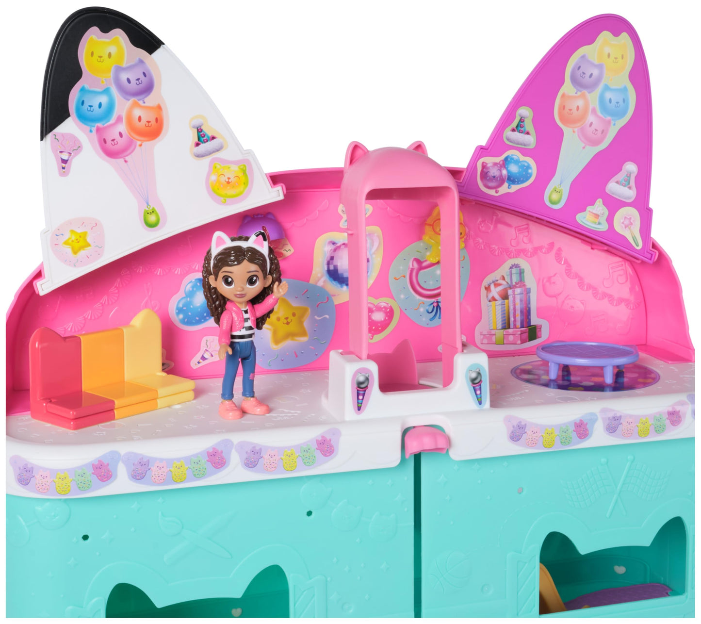 Gabby’s Dollhouse: The Movie suur nukumaja koos figuuri ja aksessuaaridega