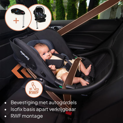 Lionelo Astrid i-Size turvahäll 40–87 cm (R129), ADAC testitud, roheline