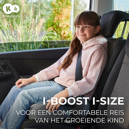 Kinderkraft I-BOOST 2 i-Size turvatool/iste 135–150 cm, must
