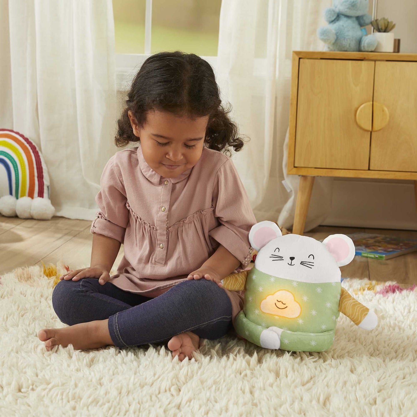 Fisher-Price Meditation Mouse rahustav pehme mänguasi