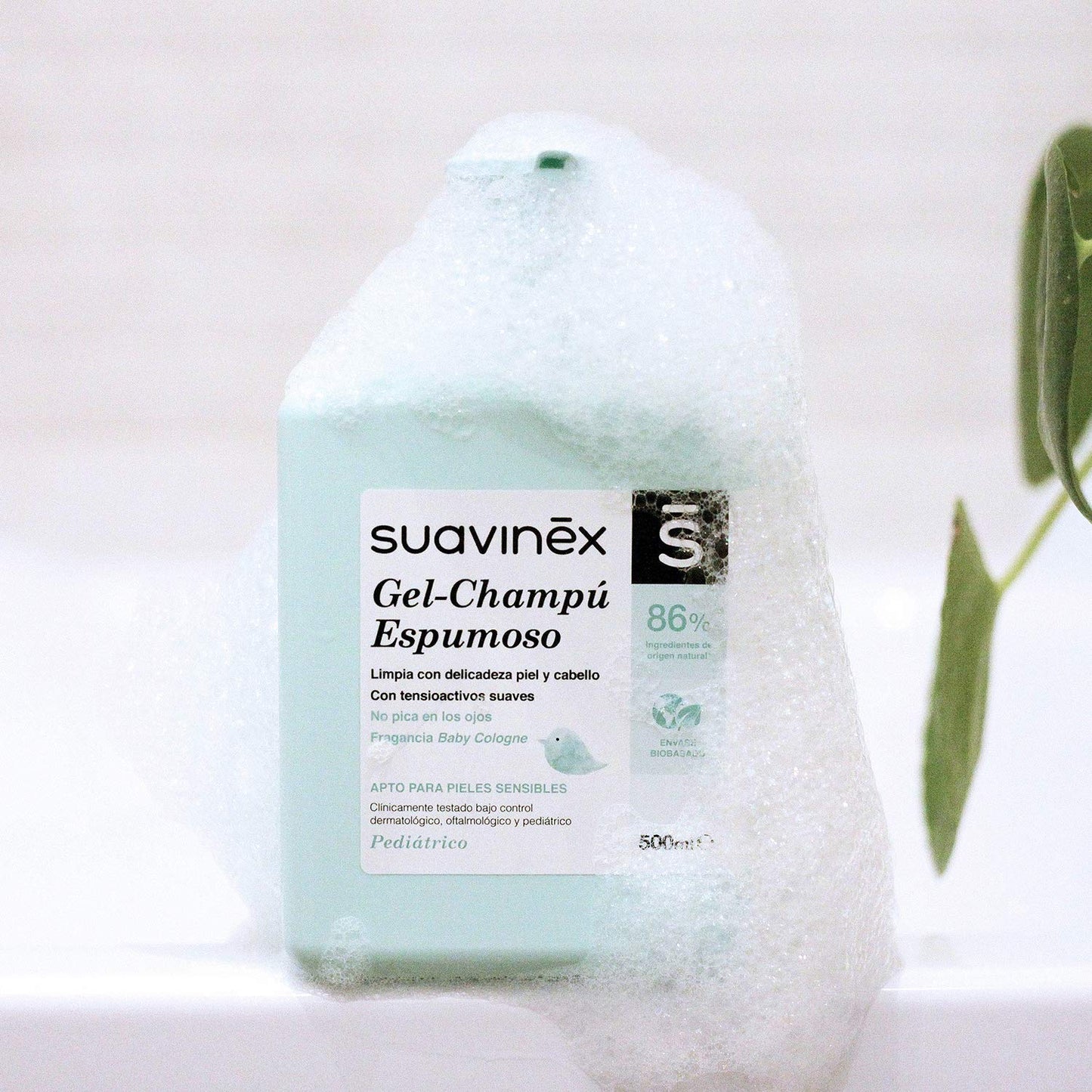 SUAVINEX beebi vahutav šampoon-geel 500 ml, roheline
