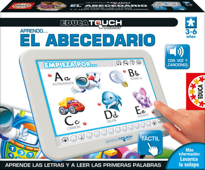 Educa Touch Junior „Ma õpin tähestikku“ – interaktiivne õppemäng 3–6-aastastele (hispaaniakeelne versioon)