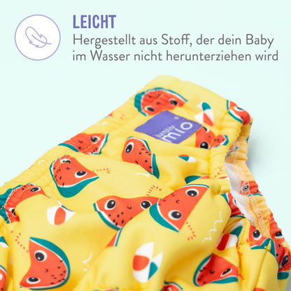 Bambino Mio ujumiskomplekt beebile – 2 ujumismähet ja UV-särk SPF 40+