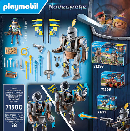 PLAYMOBIL Novelmore 71300 lahingurobot Gizmo Craftoniga, 58-osaline komplekt
