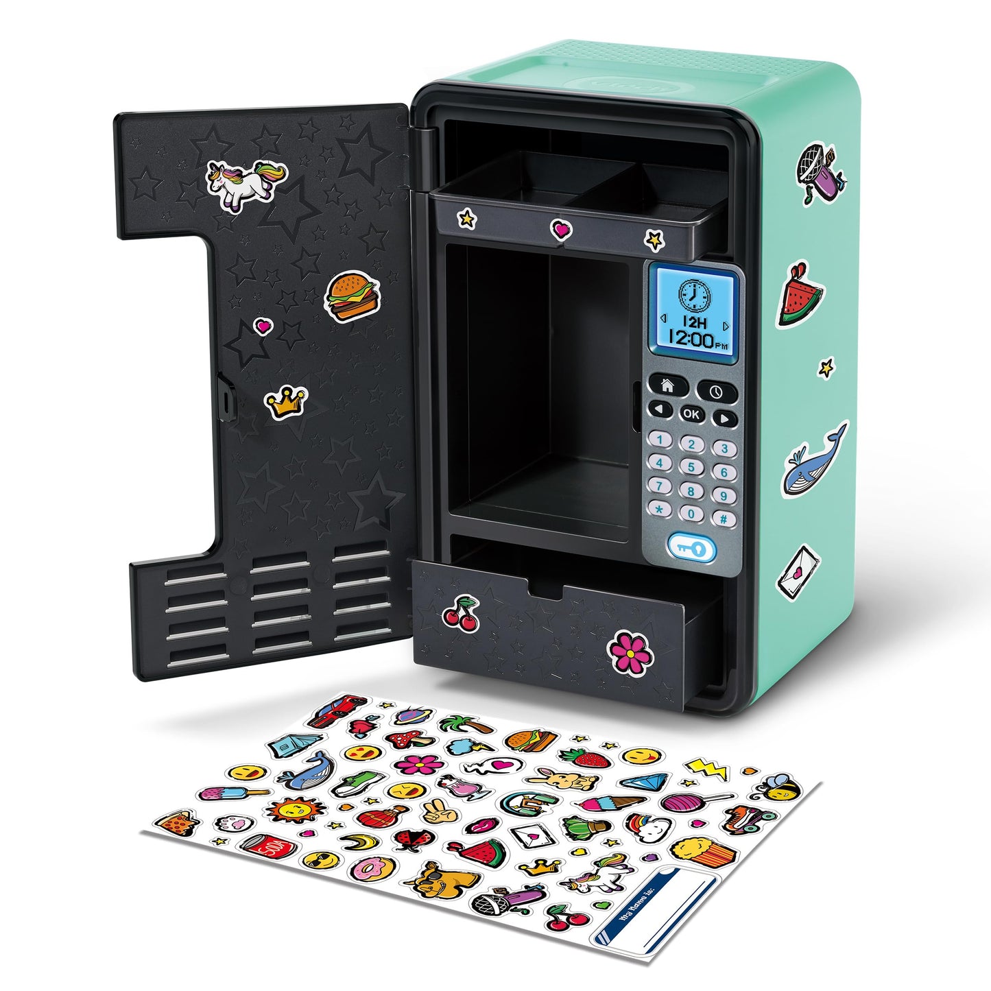 VTech Kidisecrets Dream Safe laste seif koodlukuga, must/mündiroheline (Saksa versioon)