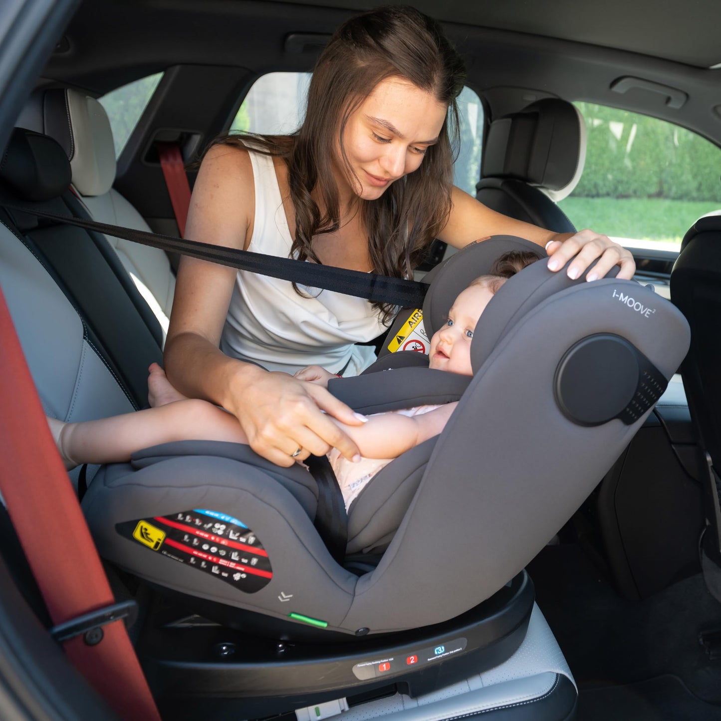 Kikka Boo turvatool i-MOOVE 2, i-SIZE, 40-150 cm, ISOFIX, 360° pöörduv, tumehall