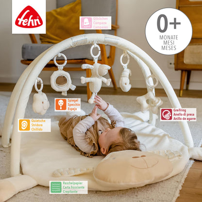 Fehn BabyLOVE 3D mängumatt ja mängukaar lambaga, 90 × 75 cm