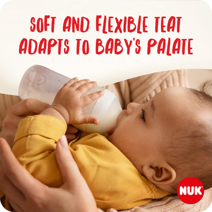 NUK Perfect Match pudelikomplekt + lutt, 0–6+ kuud, Mickey Mouse, 4-osaline