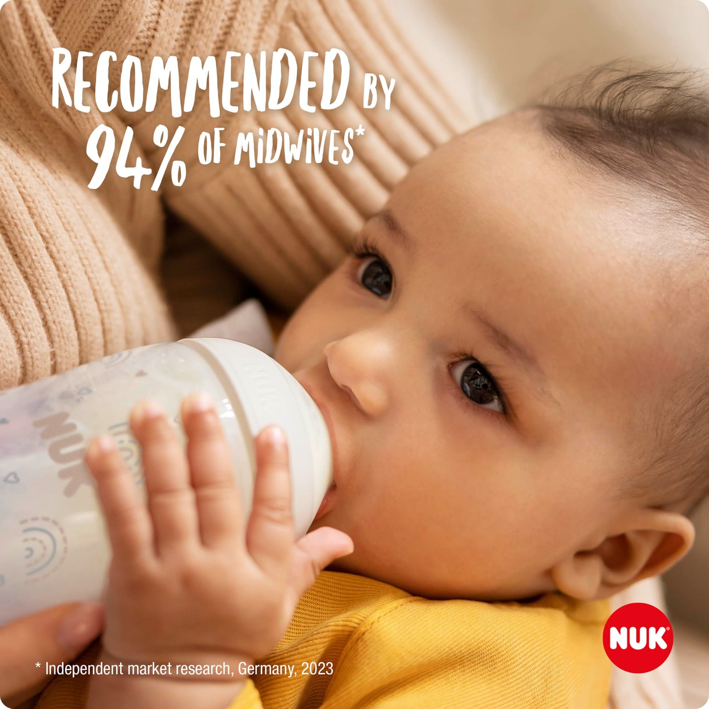 NUK Perfect Match lutipudelite komplekt 260 ml, 3+ kuud, 3 tk