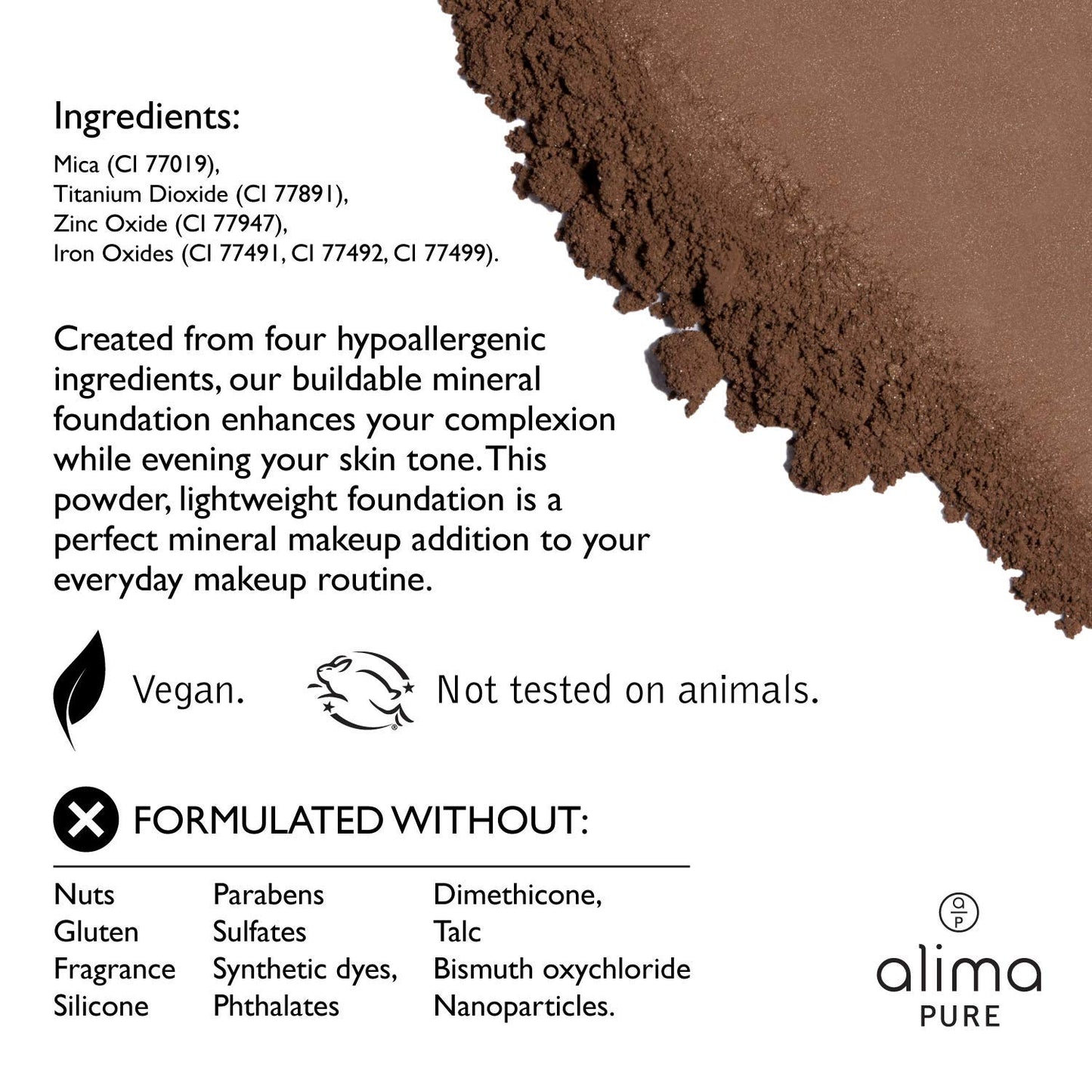Alima Pure Satin Matte Foundation mineraalpuuder