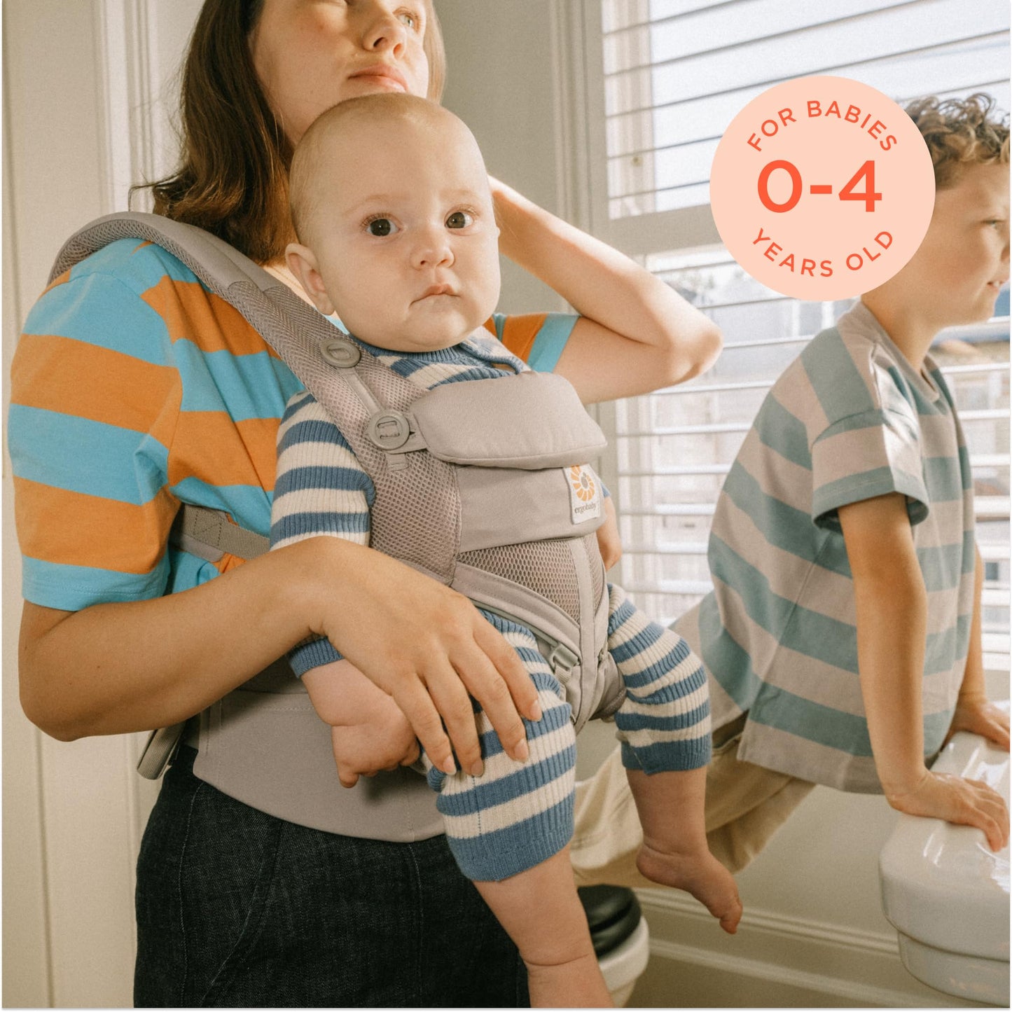 Ergobaby Omni Classic (Omni 360) kandekott, Cool Air Mesh, tumesinine