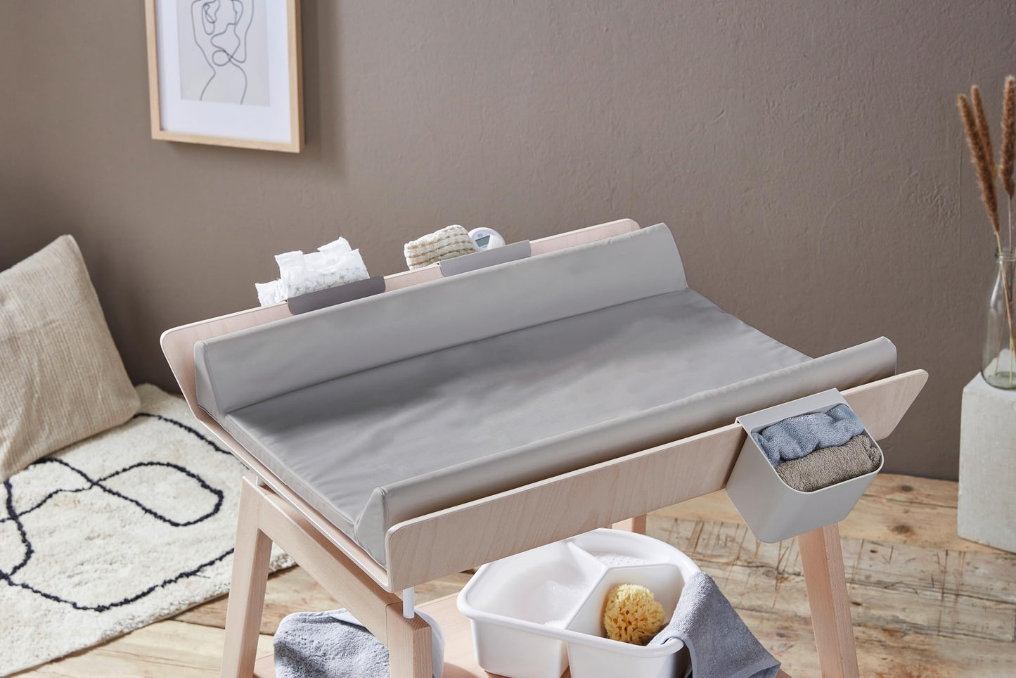 Rotho Babydesign mähkimisalus Keil 50 x 70 cm, hall, veekindel