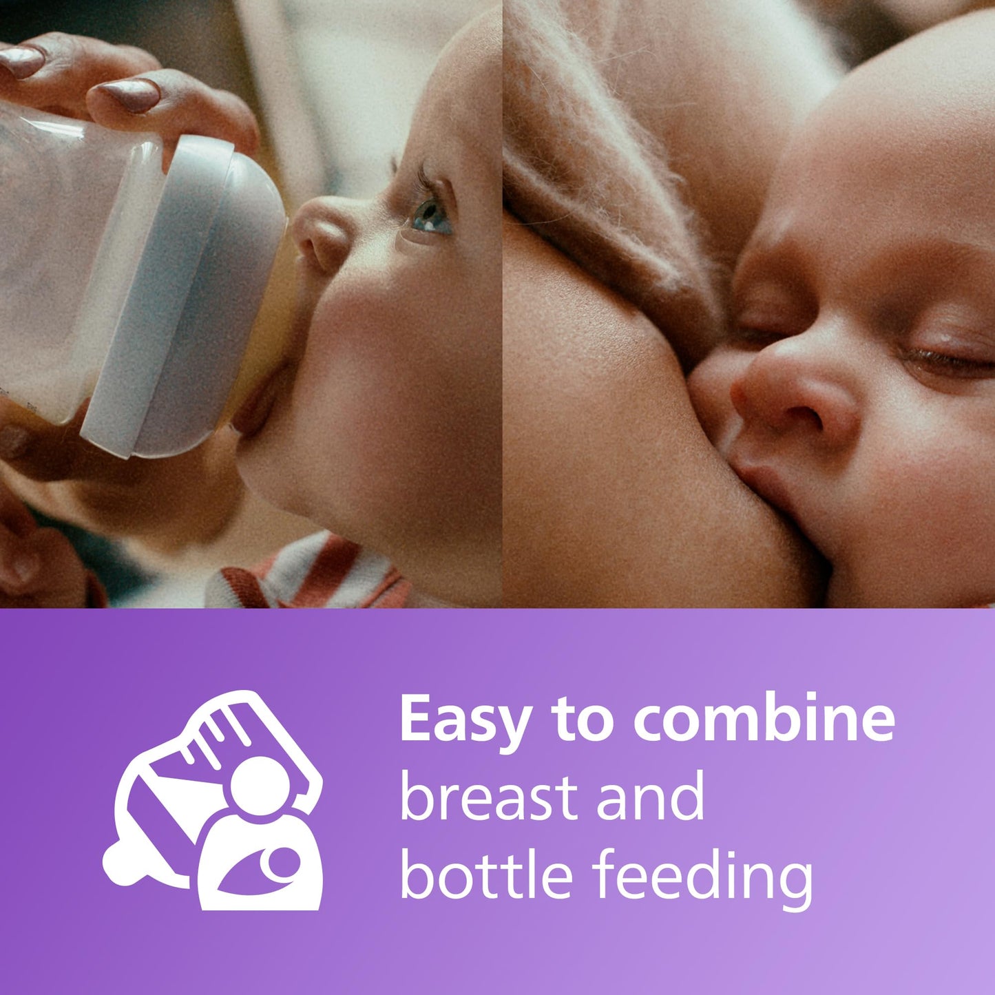 Philips Avent Natural Response kinkekomplekt – lutipudel 125 ml + Ultra Air lutt (0+)