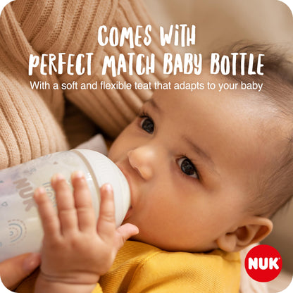 NUK manuaalne rinnapump silikoonpadjaga + Perfect Match lutipudel 150 ml