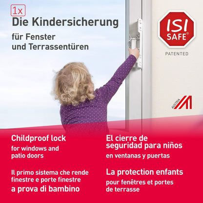 ISI SAFE aknakaitse, valge, ilma puurimiseta, 6-36 kuud