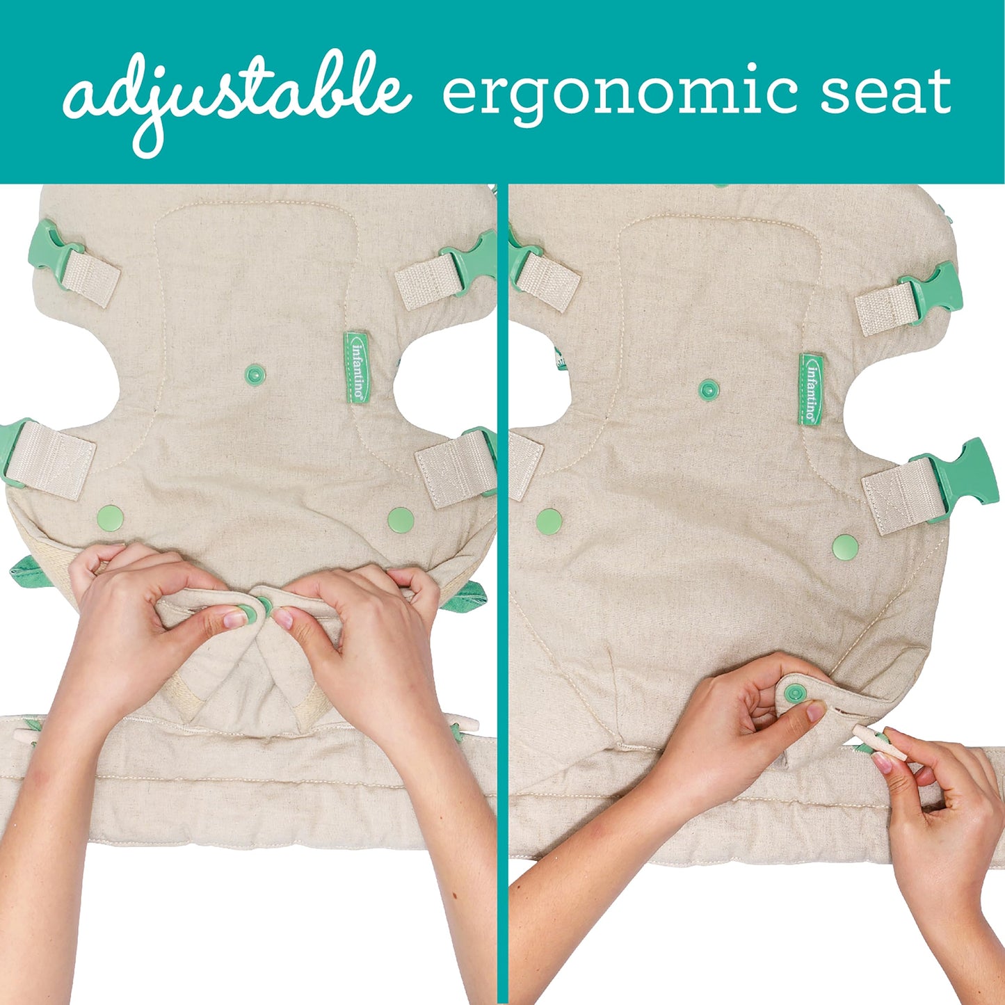Infantino Flip 4-in-1 Nature & Nurture ergonoomiline kandekott, beež
