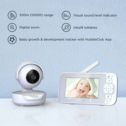 Hubble Nursery View Select 4,3" beebimonitor kaameraga