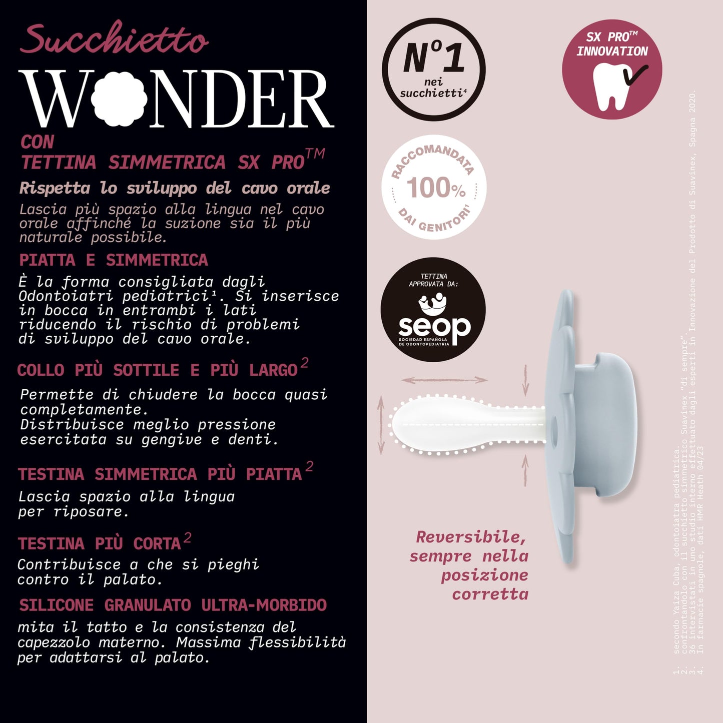 SUAVINEX lutt Wonder Mauve 0-6 k, SX Pro silikoonist