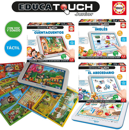 Educa Touch Junior „Ma õpin tähestikku“ – interaktiivne õppemäng 3–6-aastastele (hispaaniakeelne versioon)