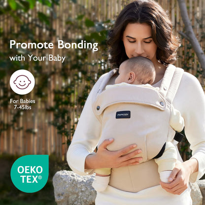 Momcozy Purehug ergonoomiline kandekott 3,2–20,4 kg, beež