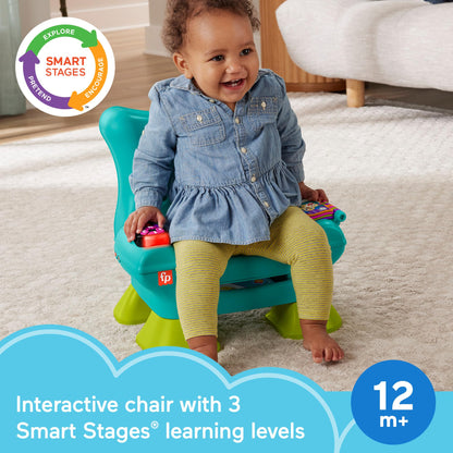 Fisher-Price Laugh & Learn Smart Stages õppetool (EN/DE/FR), 6–36 k, roheline