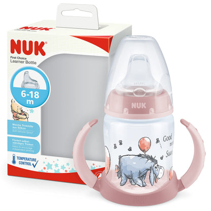 NUK Disney First Choice joogitops sangadega, 150 ml, 6–18 kuud, roosa