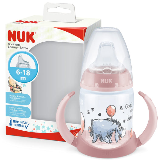 NUK Disney First Choice joogitops sangadega, 150 ml, 6–18 kuud, roosa