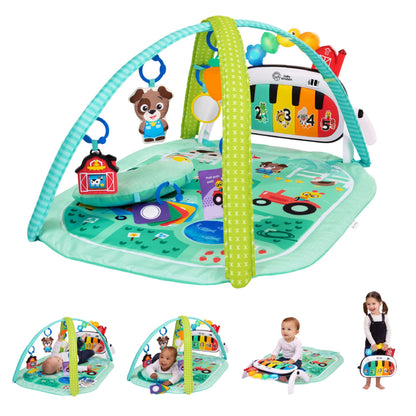 Baby Einstein Kickin Tunes Farm Explorers 4-ühes mängumatt klaveriga, roheline