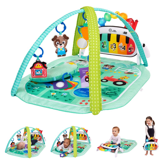 Baby Einstein Kickin Tunes Farm Explorers 4-ühes mängumatt klaveriga, roheline
