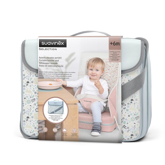 Suavinex Wonderland kaasaskantav söögitool/istmekõrgendus, 6+ kuud, sinine
