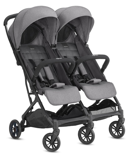 Inglesina Twin Sketch kahe lapse jalutuskäru, hall, ultrakerge ja kompaktne