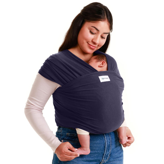 Sleepy Wrap beebikandelina vastsündinule kuni 15 kg, tumesinine