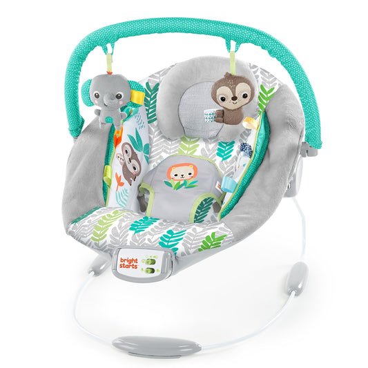 Bright Starts Comfy Baby Bouncer lamamistool vibratsiooni ja muusikaga, Jungle Vines