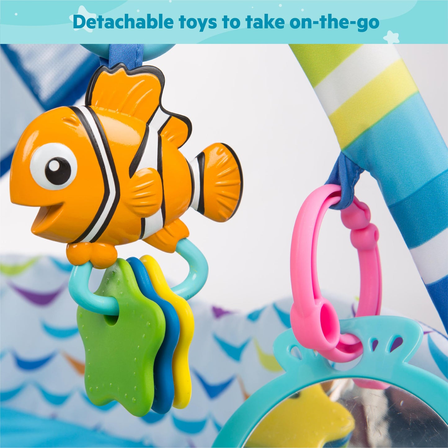 Bright Starts Disney Baby Finding Nemo Mr. Ray mängumatt ja aktiivsuskeskus