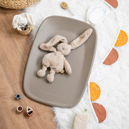 Nattou Premium Soft vahtmähkimisalus, 50 × 70 cm, taupe