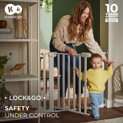 Kinderkraft LOCK&GO turvavärav, 75–103 cm, must