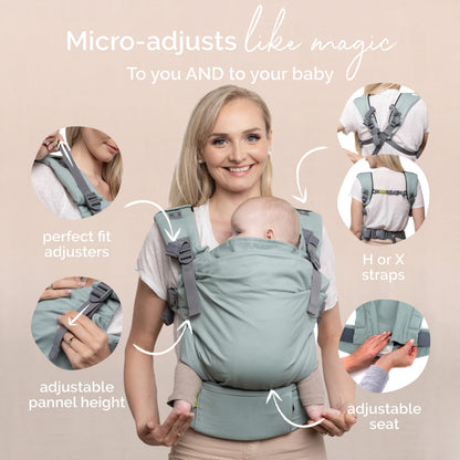 Boba X -kantoreppu vastasyntyneestä taaperoon, 3,2–20,4 kg, sininen (Sea Mist)