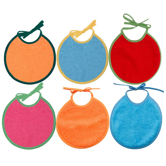 Ti TIN froteest pudipõlled 6 tk, 19 x 19 cm, 0-6 kuud, värvilised