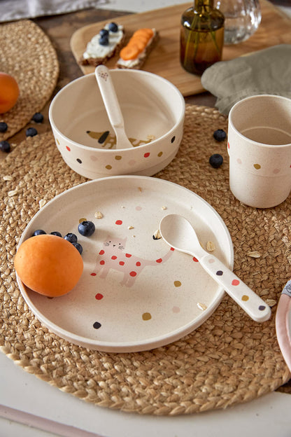 LÄSSIG lasten ruokailuastiasetti Little Mateys spicy orange