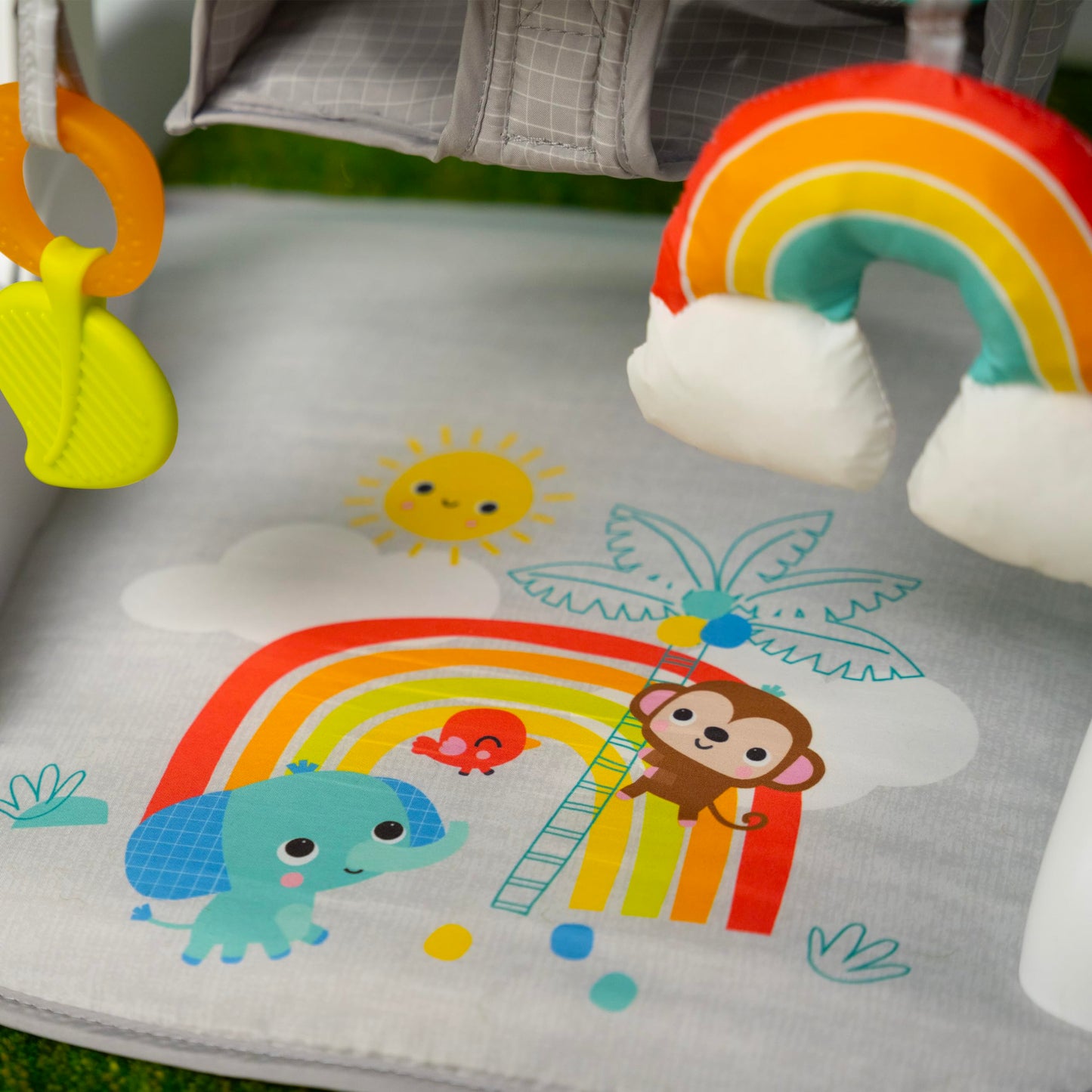 Bright Starts Learn-to-Sit beebi põrandaiste mänguasjadega, 4–12 kuud, Playful Paradise