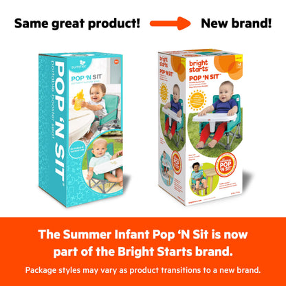 Bright Starts Pop ’N Sit kaasaskantav tool, roosa (6 kuud–3 a)