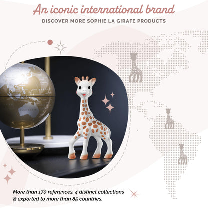 Sophie la girafe kinkekomplekt (Award Set) – looduslikust kummist närimislelud
