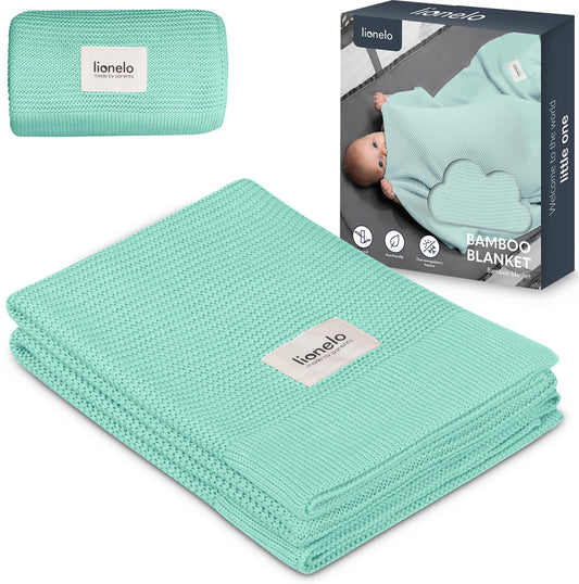lionelo musliinipeitto Bamboo Baby Blanket 100 x 75 cm, minttu