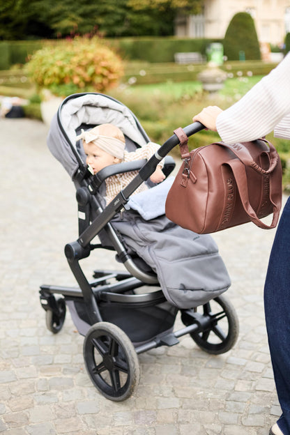 Childhome Mommy Club Signature beebitarvete kott 22L, punakaspruun