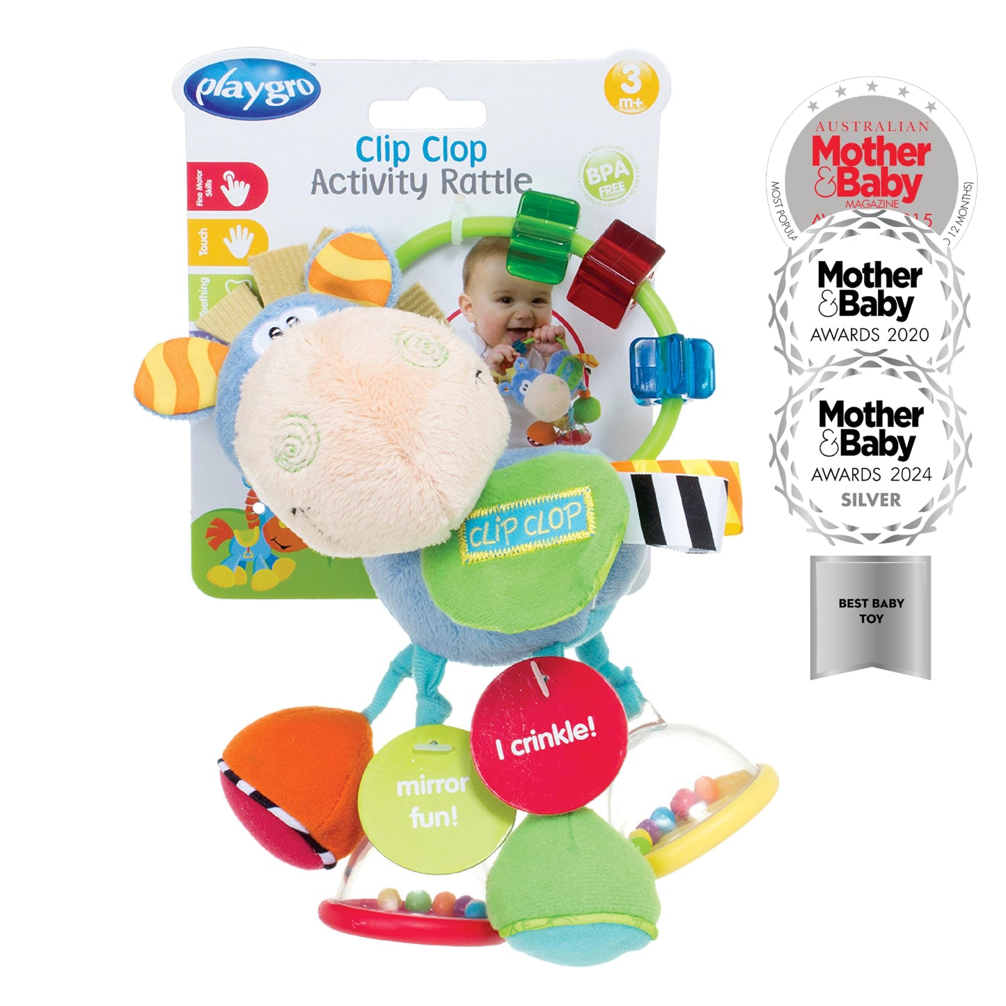 Playgro Clip Clop arendav mänguasi, hobune
