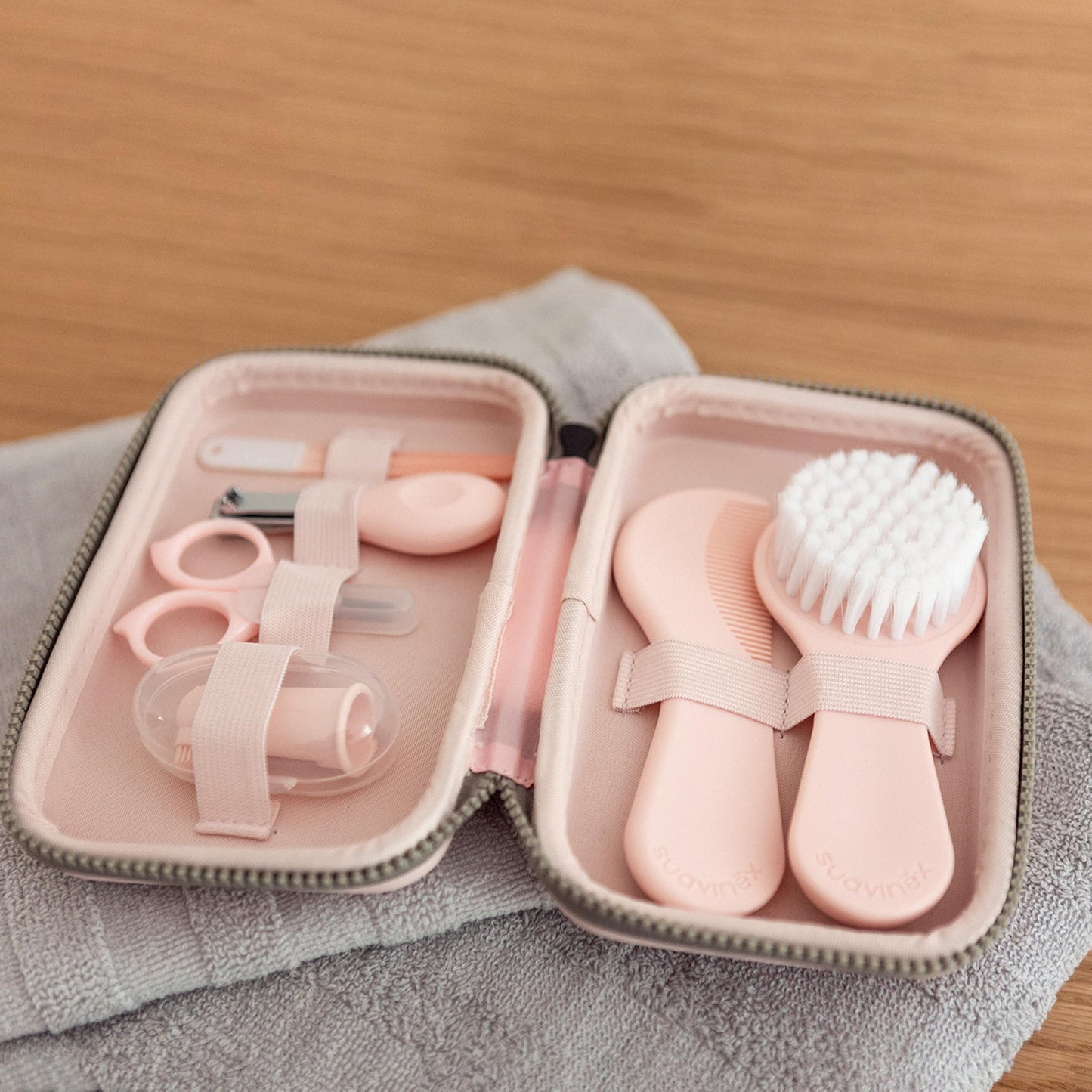 Suavinex beebi hoolduskomplekt 6-osaline, roosa